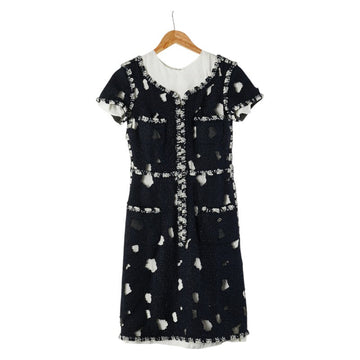 Chanel P41136W04915 Tweed Cotton Blend Dress