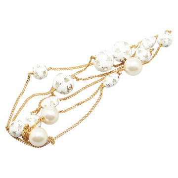 Chanel Coco Mark Soccer Ball Motif Necklace