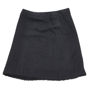 Chanel Coco Mark Silk Cotton Skirt