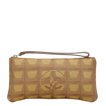 Chanel New Travel Line Canvas Leather Pouch