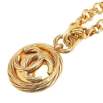 Chanel Coco Mark Round Mirror Necklace
