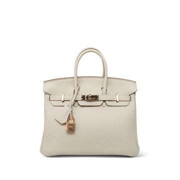 Birkin 25 Craie Veau Togo Rose  Z Stamp