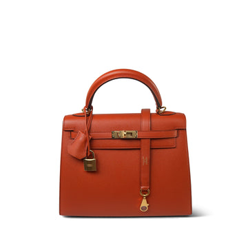 Kelly Sellier 25 Terre Battue leather  X Stamp