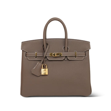 Birkin 25 Etoupe Veau Togo  D Stamp