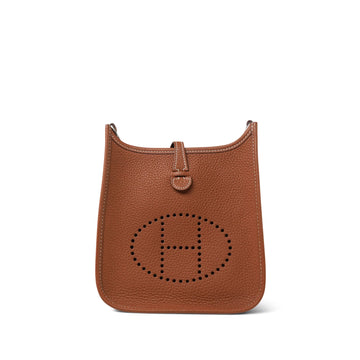Evelyne Amazone 16 TPM Gold Taurillon leather Palladium Plated Z Stamp