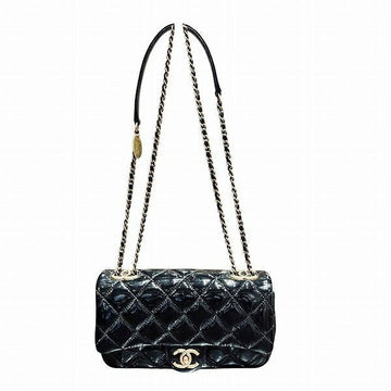 Chanel Matelassé Enamel Lambskin 2way Shoulder Bag