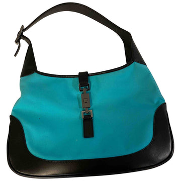 Gucci jackie vintage  turquoise cloth handbag