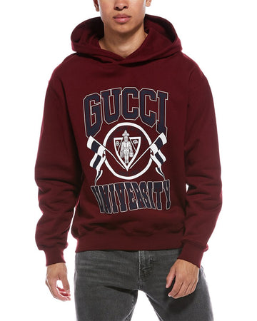 Gucci Jersey Printed Hooded Sweatshirt