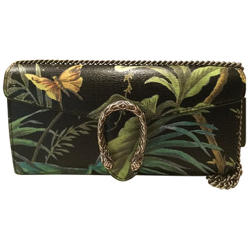 Gucci dionysus black leather handbag