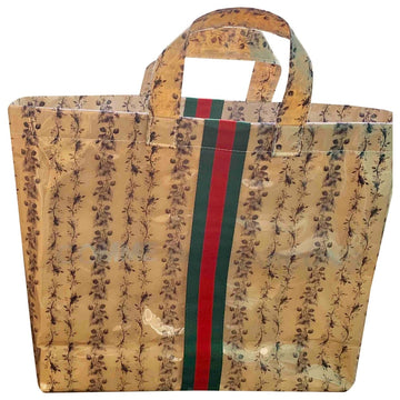 Gucci ecru plastic handbag