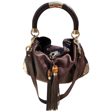 Gucci indy brown leather handbag