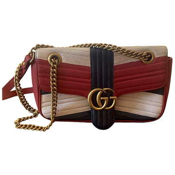 Gucci marmont multicolour leather handbag