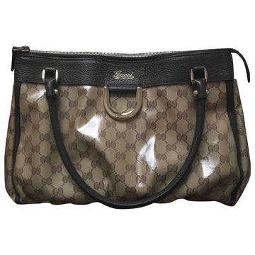Gucci brown cloth handbag