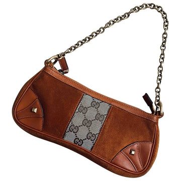 Gucci orange suede handbag