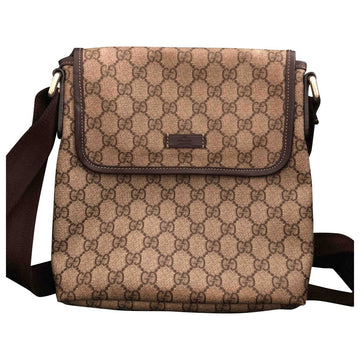 Gucci brown cloth handbag