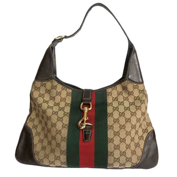 Gucci jackie vintage  brown cloth handbag
