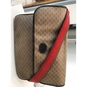 Gucci brown cloth handbag