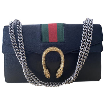 Gucci dionysus black leather handbag