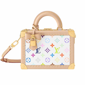 LV X MURAKAMI PETITE VALISE MONOGRAM CANVAS WHITE 22CM M13125