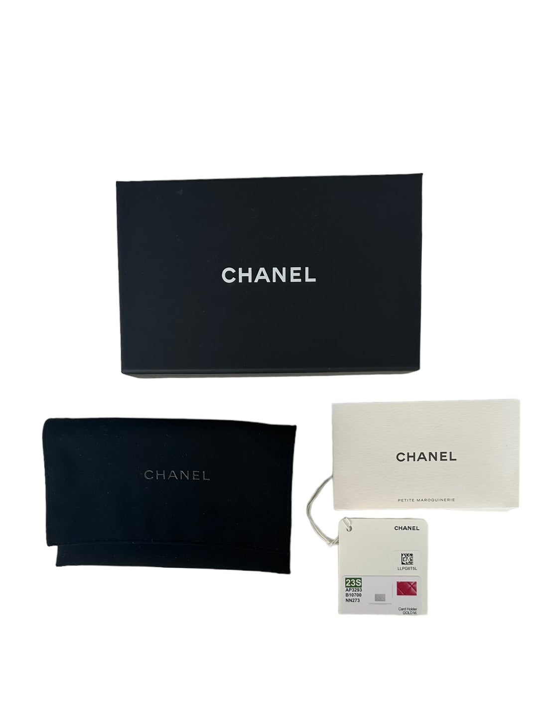 Chanel NEW 2023 Red Lambskin Quilted Resin CC Heart Card Holder