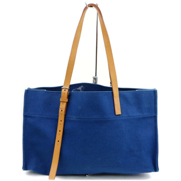 Brand Inspired Hermes Tote Bag Etriviere Blue Leather/canvas (SHC7-10179)
