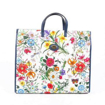 Gucci Bag Flora Medium Multicolor Leather/canvas Tote
