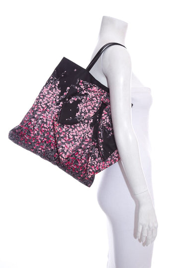 Red Valentino Floral  Nylon Bow Detail Tote