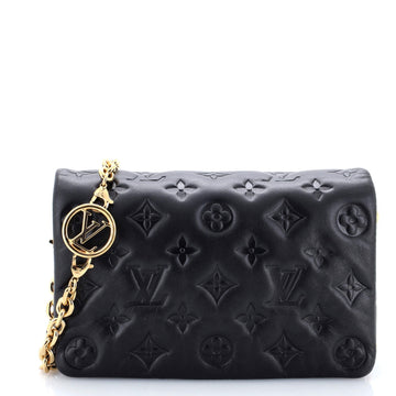 Coussin Pochette Monogram Embossed Leather