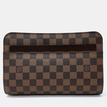 Brown Damier Ebene Pochette Saint Louis Clutch