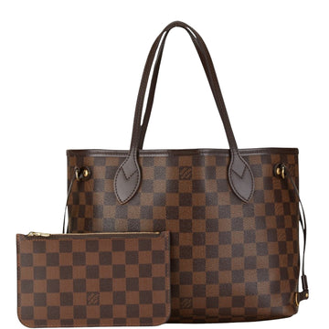 Louis Vuitton Neverfull Pm  Leather Tote Bag