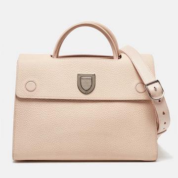 Pink Leather Medium Diorever Tote