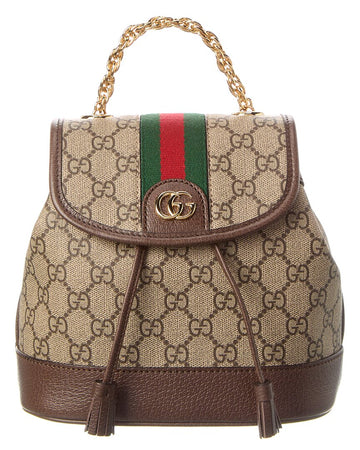 Gucci Ophidia Mini Gg Supreme Canvas & Leather Backpack