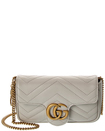 Gucci Gg Marmont Super Mini Matelasse Leather Shoulder Bag