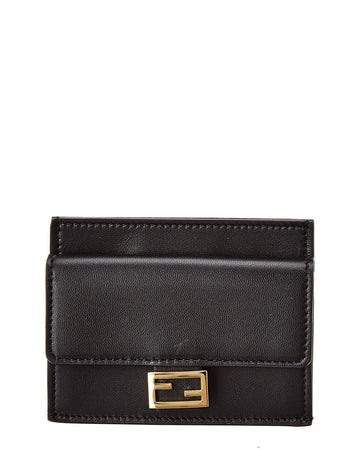 Fendi Leather Card Holder