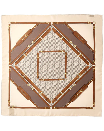 Gucci Printed Silk Twill Carre