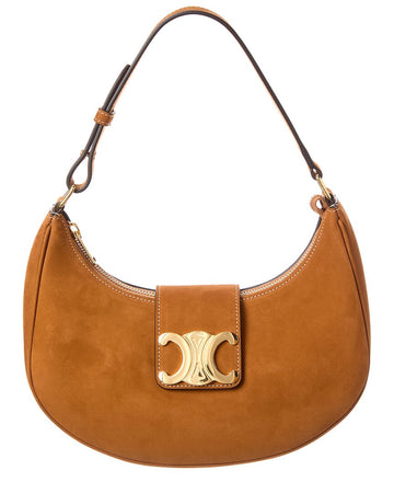 Celine Ava Medium Suede Hobo Bag