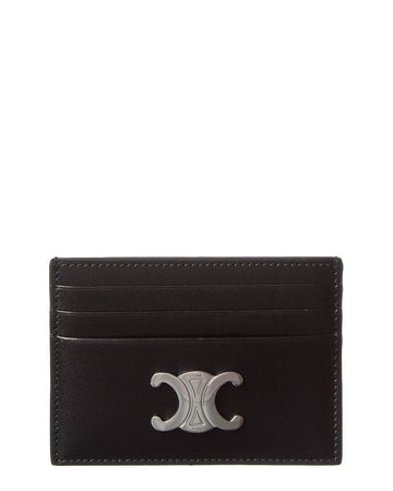 Celine Triomphe Leather Card Holder