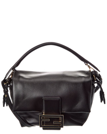 Fendi Mamma Baguette Small Leather Shoulder Bag
