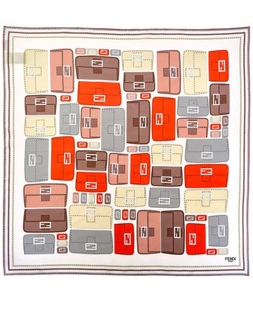Fendi Baguette Foulard Silk Scarf