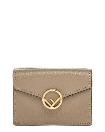Fendi F Is Fendi Leather Micro Wallet