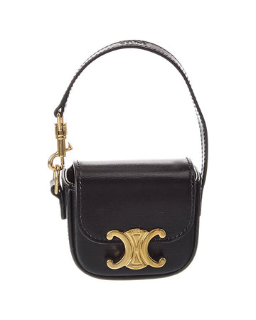Celine Claude Micro Leather Charm Bag