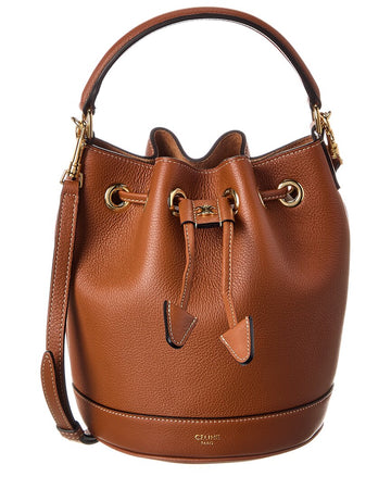 Celine Teen Clara Leather Bucket Bag