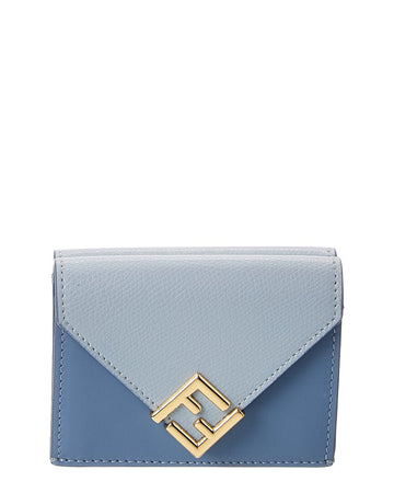 Fendi Ff Diamonds Leather Wallet