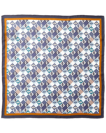 Fendi Ff Foulard Silk Scarf