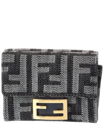 Fendi Baguette Micro Leather Card Case