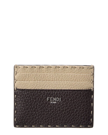 Fendi Selleria Leather Card Case