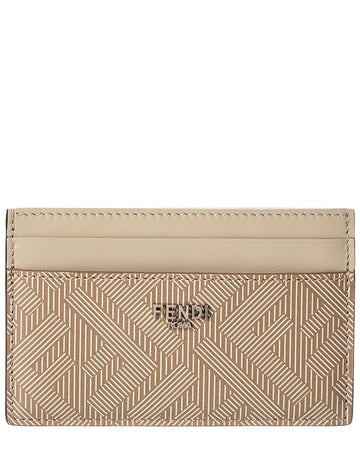 Fendi Shadow Leather Card Holder
