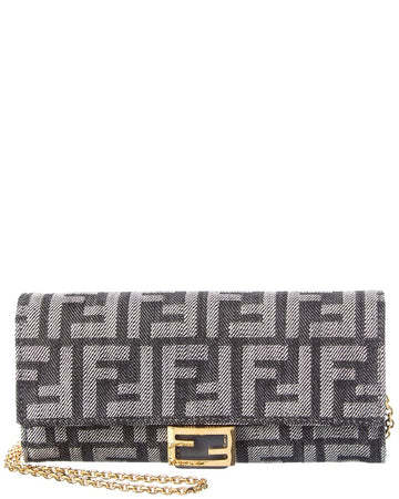 Fendi Baguette Leather Wallet On Chaim