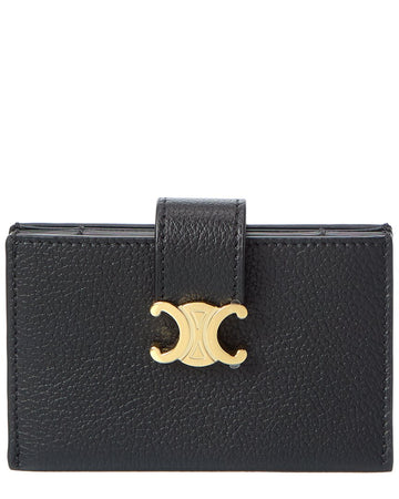 Celine Accordeon Leather Card Holder