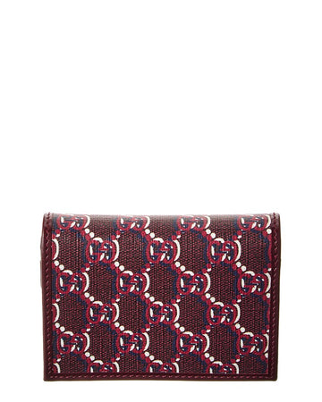 Gucci Medium Gg Shadow Canvas & Leather Wallet